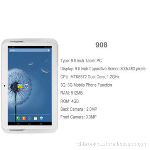 9.0-inch Capacitive Touchscreen Android 4.2 Tablet PC w/ 3G Mobile Phone Function, Analog TV + GPS